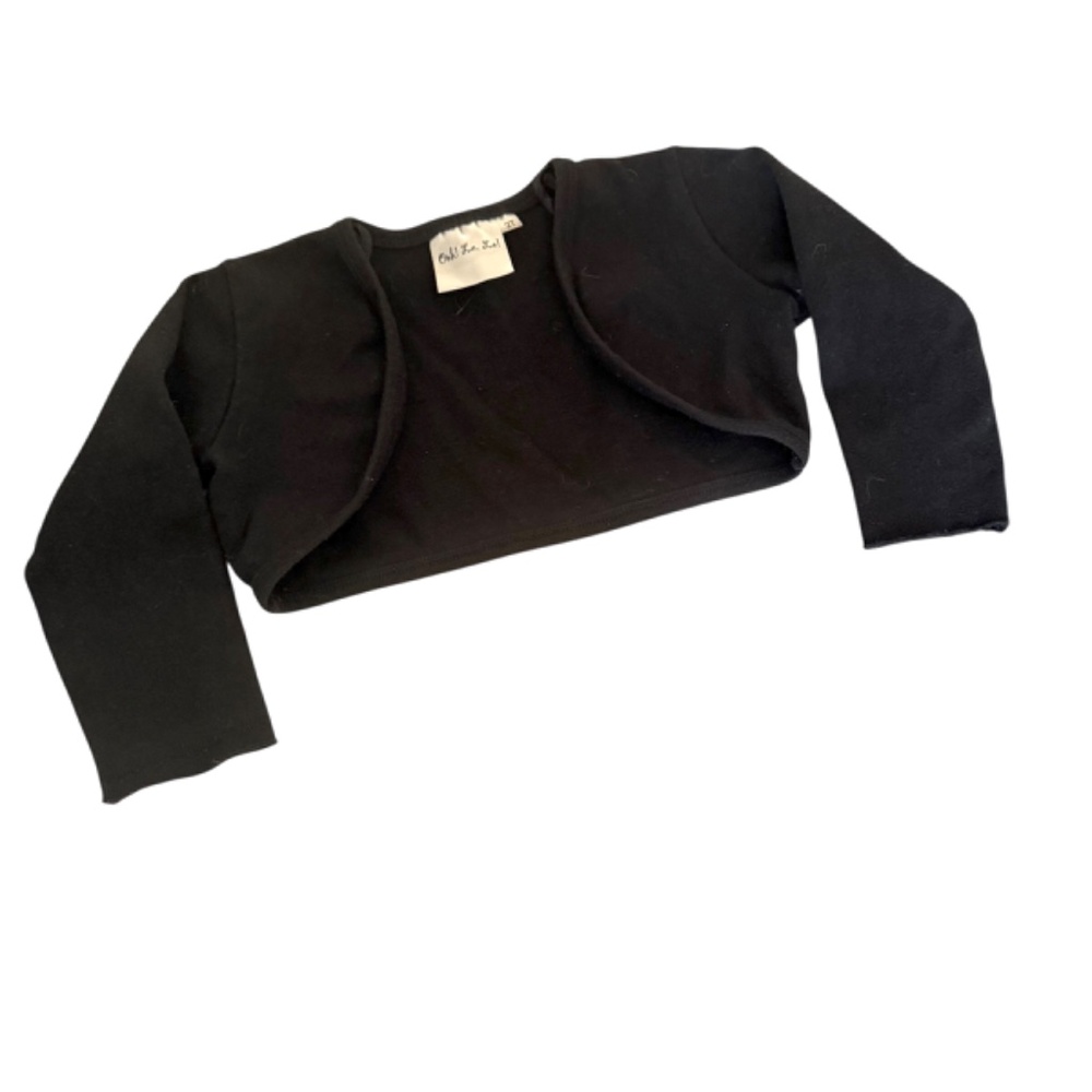 Ooh! La, La! Couture Black Bolero Shrug Jacket 2T